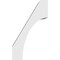 Ekena Millwork 5 1/2-in. W x 12-in. D x 20-in. H Westlake Architectural Grade PVC Knee Brace BRCP055X12X20WTL - alternate 3